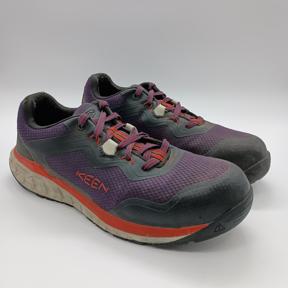 Keen Utility Tempe Carbon Toe Work‎ Shoes Men's 12 Purple Black Safety